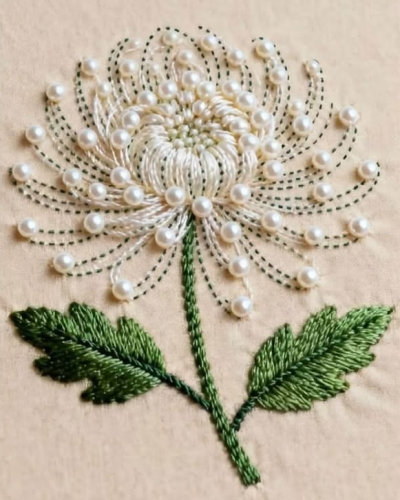 Vyšívání s korálky